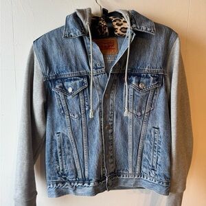 Levi's Vintage Denim Jacket with sweatshirt sleeves.